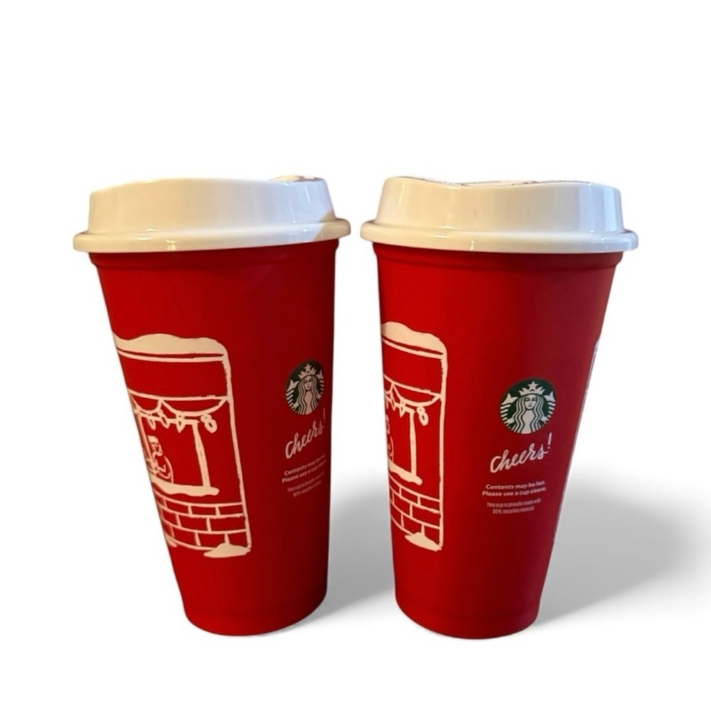 Starbucks 2025 Limited Edition Red
Cups - 16 oz NEW not used set of 2 Christmas - Picture 2 of 4